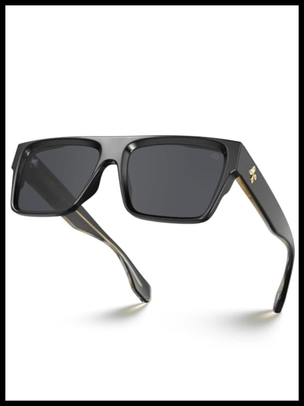 Oversized Square Flat Top Sunglasses UV400 Protection Unisex